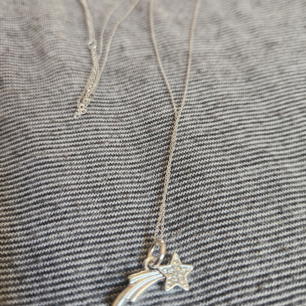 Dazzling Silver Star Necklace